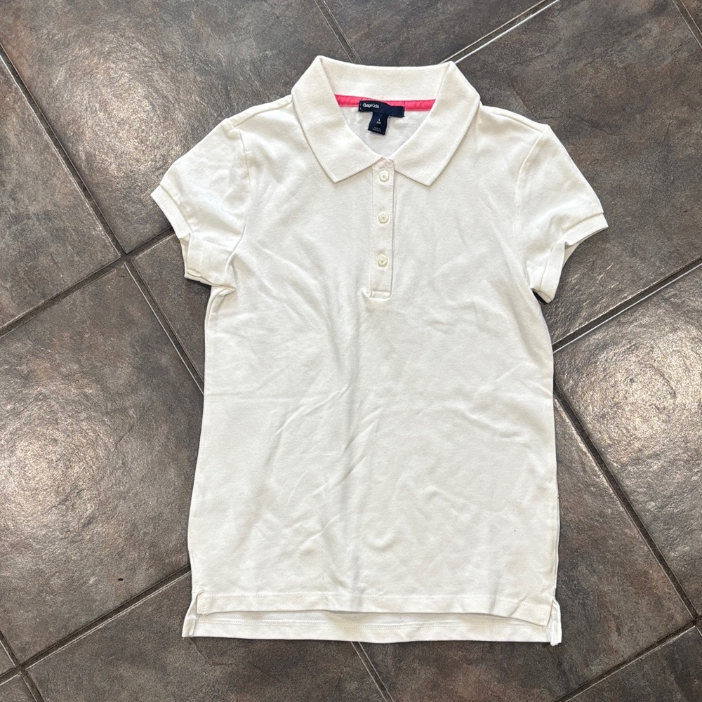 GAP Girls White Polo NWOT